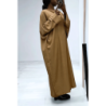 Abaya camel très ample (36-52) coupe kimono