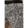 Mini short noir leopard en sequins