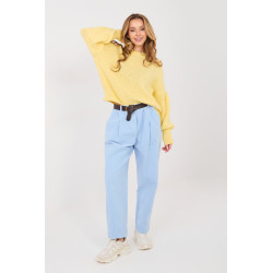Pantalon Italy Moda Pantalon en velours côtelé 224381