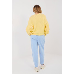Pantalon Italy Moda Pantalon en velours côtelé 224381