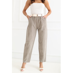Pantalon Italy Moda Pantalon en velours côtelé 230168