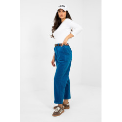Pantalon Italy Moda Pantalon en velours côtelé 224058