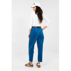 Pantalon Italy Moda Pantalon en velours côtelé 224058