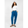 Pantalon Italy Moda Pantalon en velours côtelé 224058