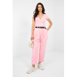 Pantalon Italy Moda Pantalon en velours côtelé 224383