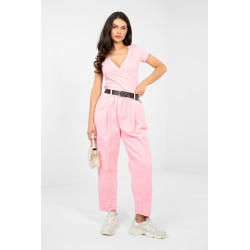Pantalon Italy Moda Pantalon en velours côtelé 224383