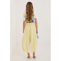 Pantalon Italy Moda Pantalon en velours côtelé 226449