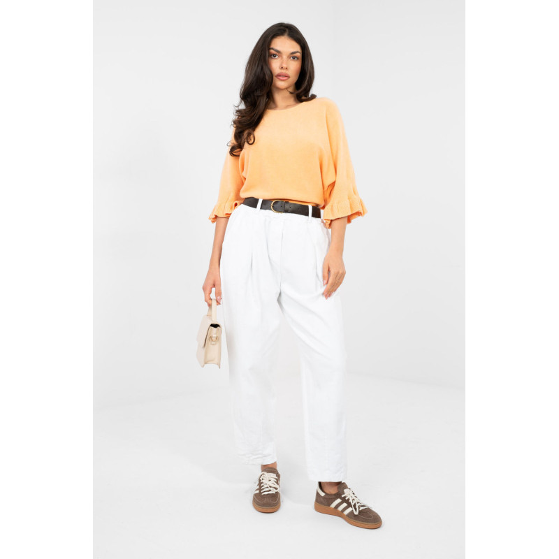 Pantalon Italy Moda Pantalon en velours côtelé 224384