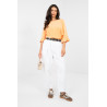 Pantalon Italy Moda Pantalon en velours côtelé 224384