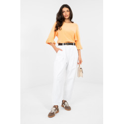Pantalon Italy Moda Pantalon en velours côtelé 224384