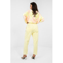Pantalon Italy Moda Pantalon en velours côtelé 224840