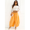 Pantalon Italy Moda Pantalon en velours côtelé 226454