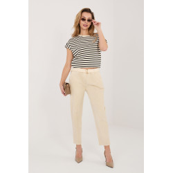 Pantalon Italy Moda Pantalon en velours côtelé 226478