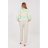 Pantalon Italy Moda Pantalon en velours côtelé 224386