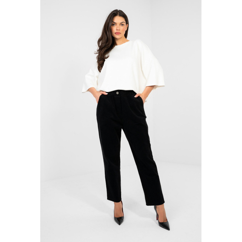 Pantalon Italy Moda Pantalon en velours côtelé 224841