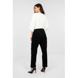 Pantalon Italy Moda Pantalon en velours côtelé 224841