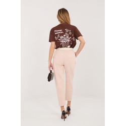 Pantalon Italy Moda Pantalon en velours côtelé 226479