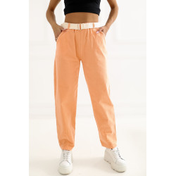 Pantalon Italy Moda Pantalon en velours côtelé 226458