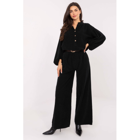 Pantalon Italy Moda Pantalon en velours côtelé 220280