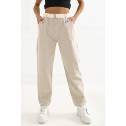 Pantalon Italy Moda Pantalon en velours côtelé 226459