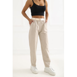 Pantalon Italy Moda Pantalon en velours côtelé 226459