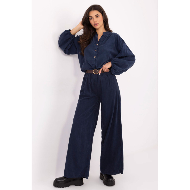 Pantalon Italy Moda Pantalon en velours côtelé 220281
