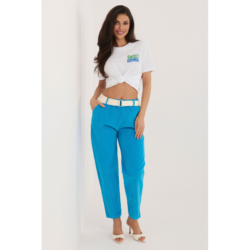 Pantalon Italy Moda Pantalon en velours côtelé 226460