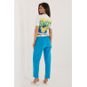 Pantalon Italy Moda Pantalon en velours côtelé 226460