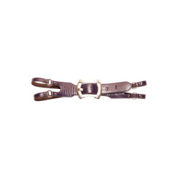 Ceinture Violette à Double lanière croisée. Boucle Large. Ceinture Femme. XF08154