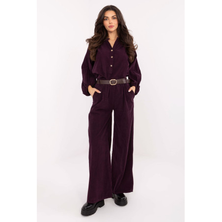 Pantalon Italy Moda Pantalon en velours côtelé 220285