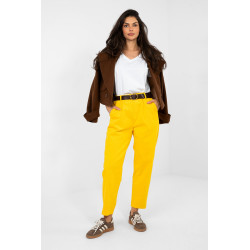 Pantalon Italy Moda Pantalon en velours côtelé 224052