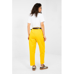 Pantalon Italy Moda Pantalon en velours côtelé 224052