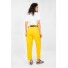 Pantalon Italy Moda Pantalon en velours côtelé 224052