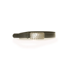 Ceinture Noire avec boucle rectangle - CE 573