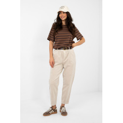 Pantalon Italy Moda Pantalon en velours côtelé 224053