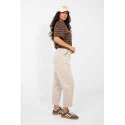 Pantalon Italy Moda Pantalon en velours côtelé 224053