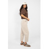 Pantalon Italy Moda Pantalon en velours côtelé 224053