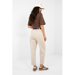 Pantalon Italy Moda Pantalon en velours côtelé 224053