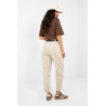 Pantalon Italy Moda Pantalon en velours côtelé 224053
