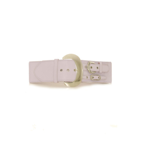 Ceinture élastique lila avec décoration sur le côté effet double ceinture - SG - 0306