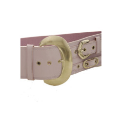 Ceinture élastique lila avec décoration sur le côté effet double ceinture - SG - 0306