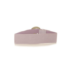 Ceinture élastique lila avec décoration sur le côté effet double ceinture - SG - 0306