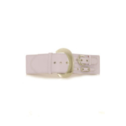 Ceinture élastique lila avec décoration sur le côté effet double ceinture - SG - 0306