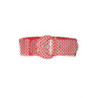 Ceinture élastique rouge avec imprimé - BG - P045
