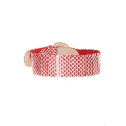 Ceinture élastique rouge avec imprimé - BG - P045