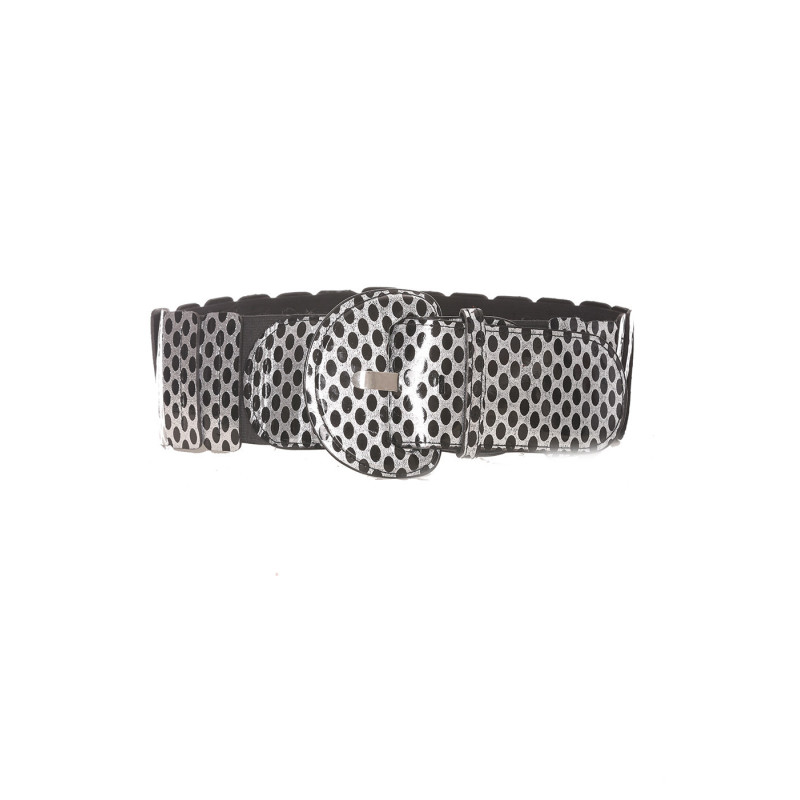 Ceinture élastique noire avec imprimé - BG - P045