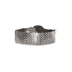 Ceinture élastique noire avec imprimé - BG - P045