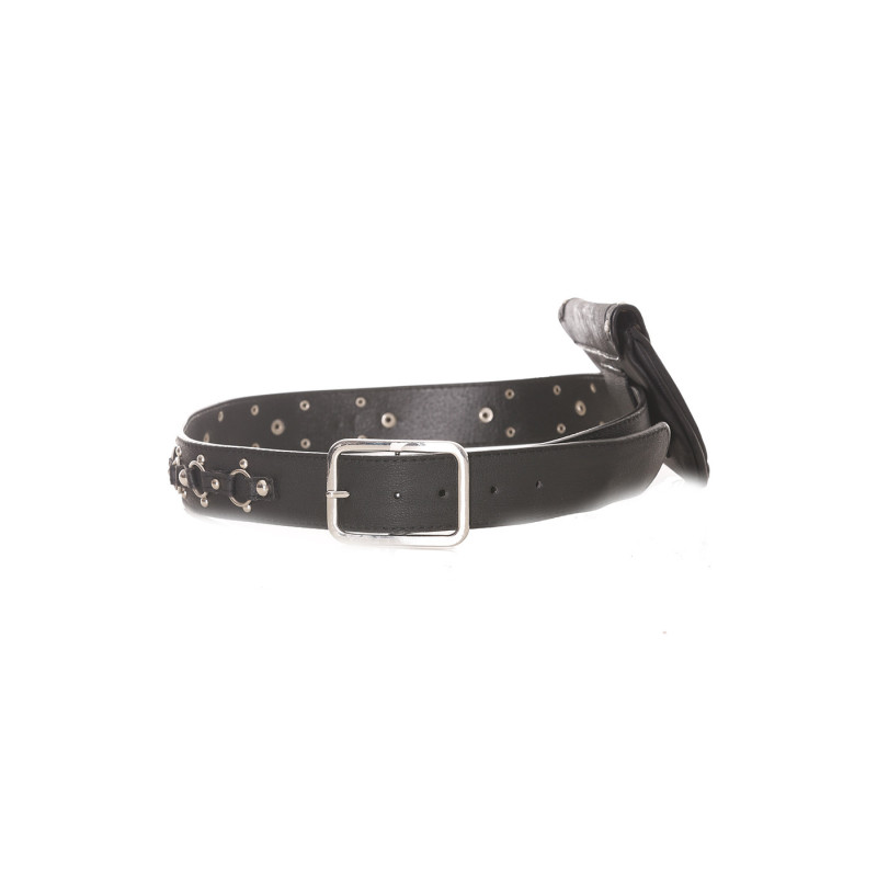 Ceinture noire avec pochette - LDF9019