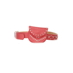 Ceinture rouge avec pochette - LDF9019