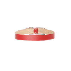 Ceinture rouge boucle avec strass - 9008